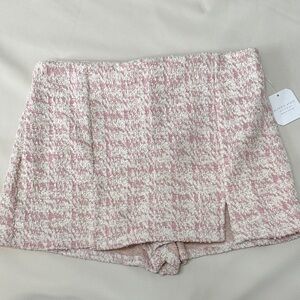 Altar'd State Pink and Cream Tweed Fabric